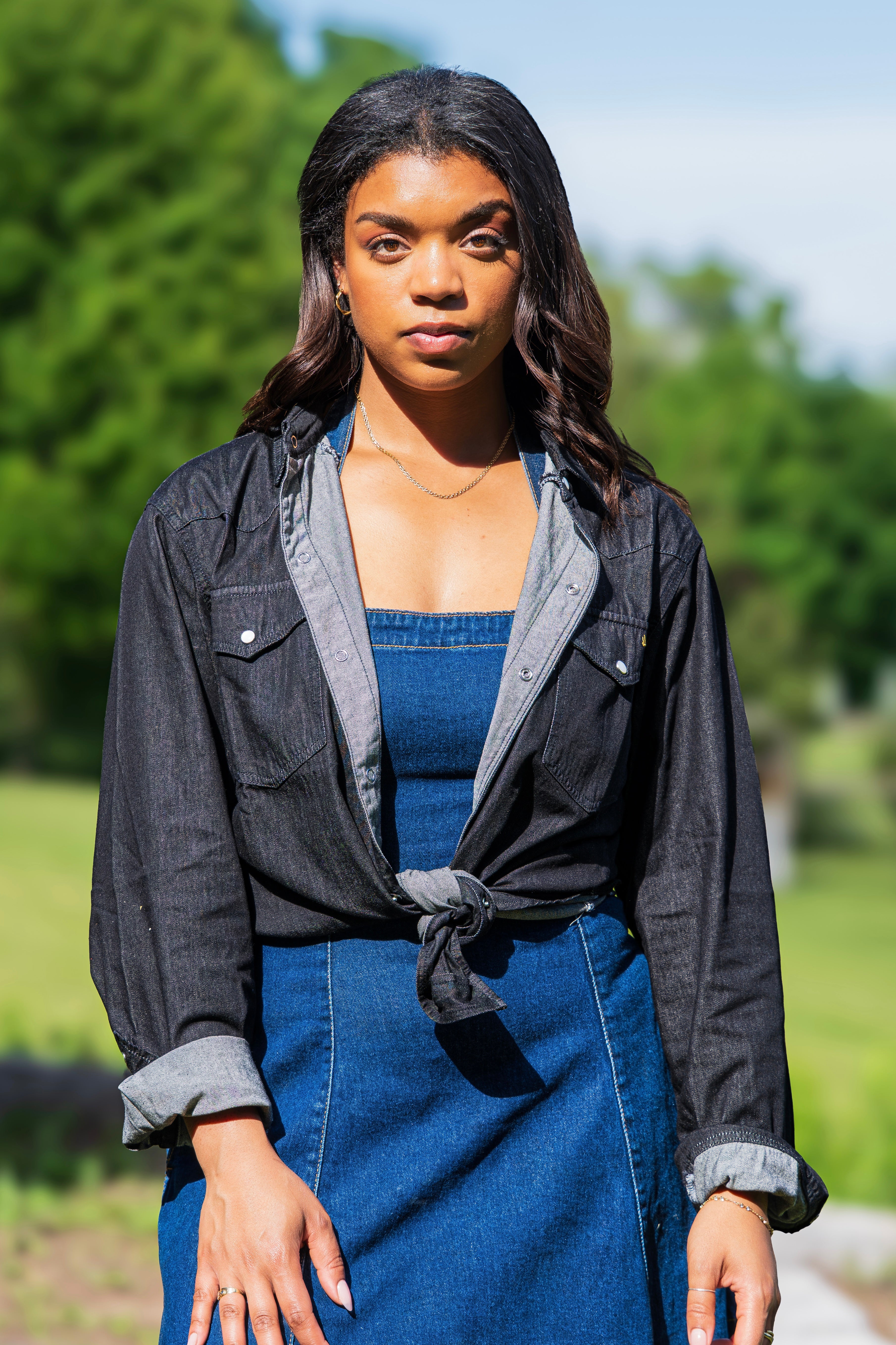 Black Denim Shirt