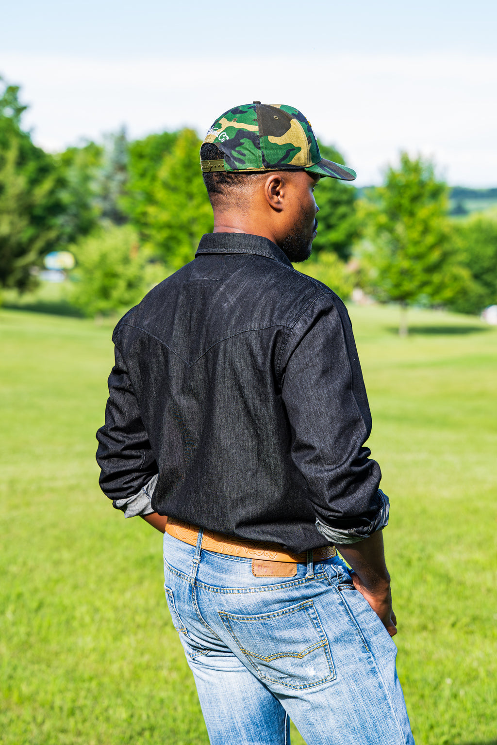 Black Denim Shirt