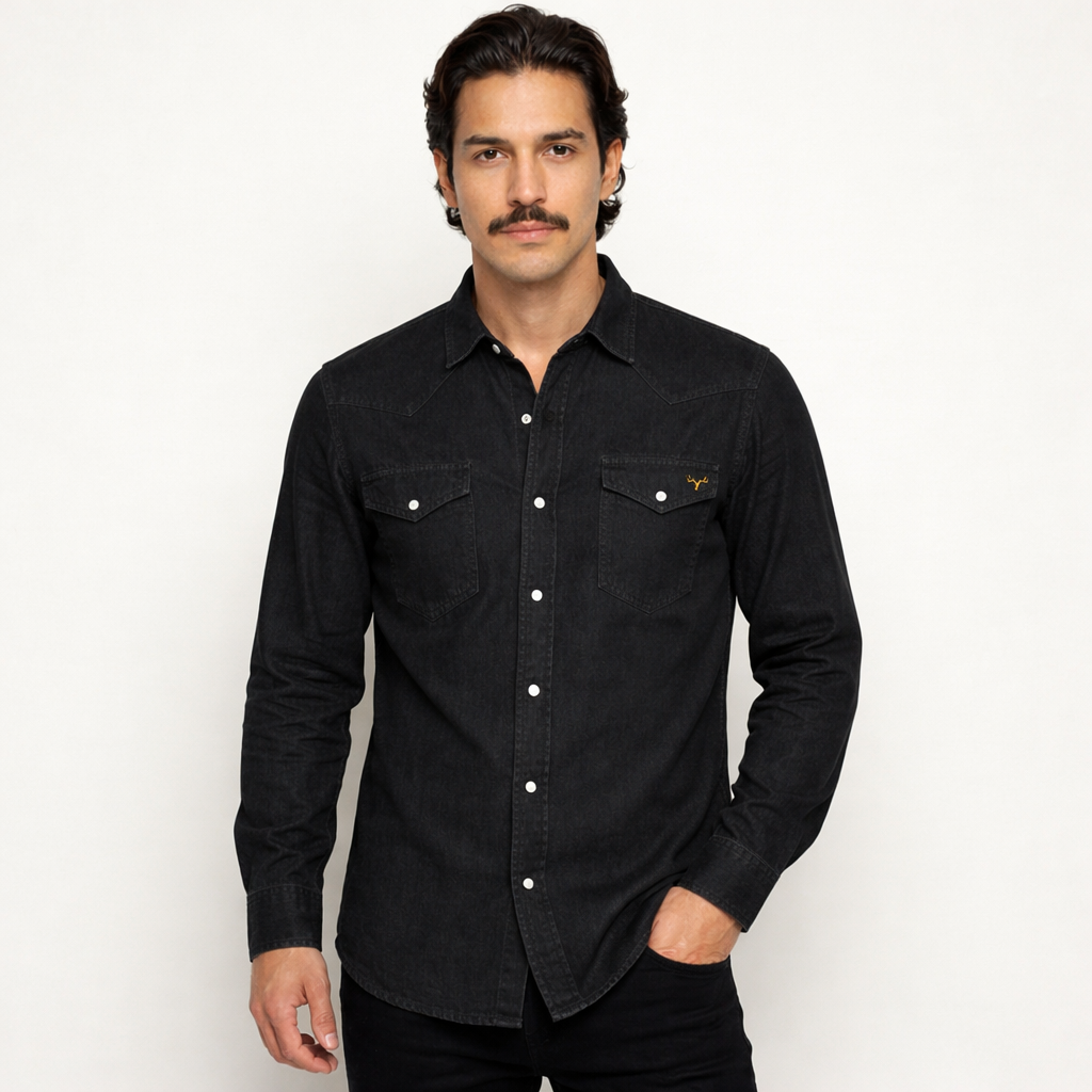 Black Denim Shirt