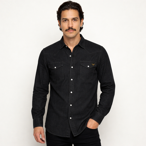 Black Denim Shirt