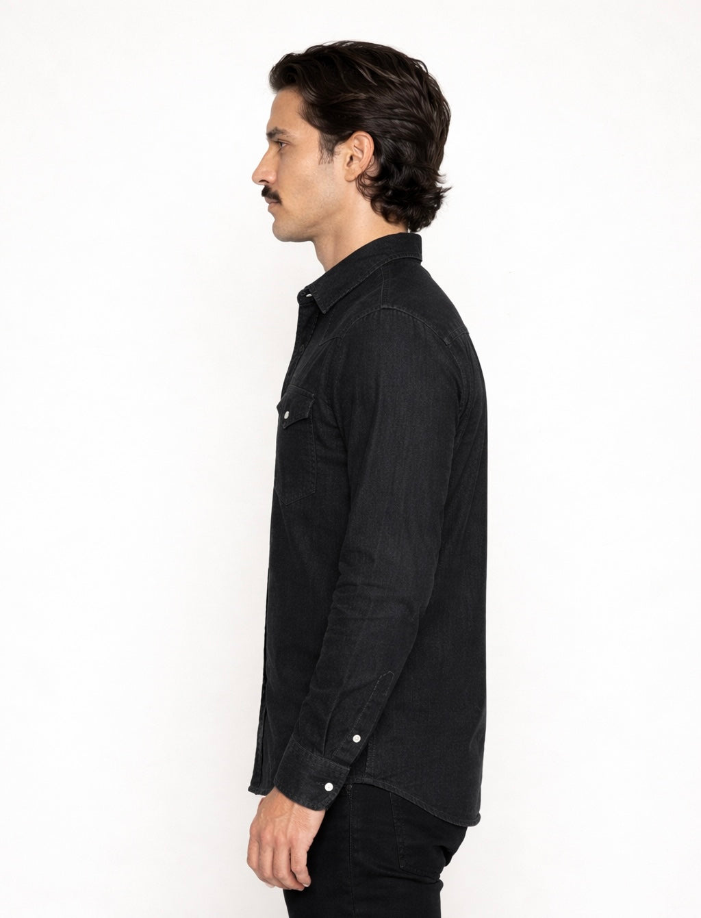 Black Denim Shirt