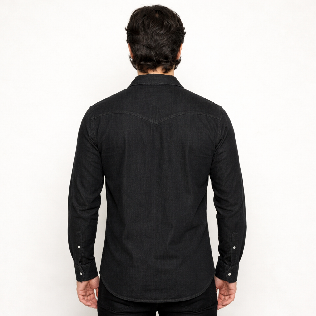 Black Denim Shirt