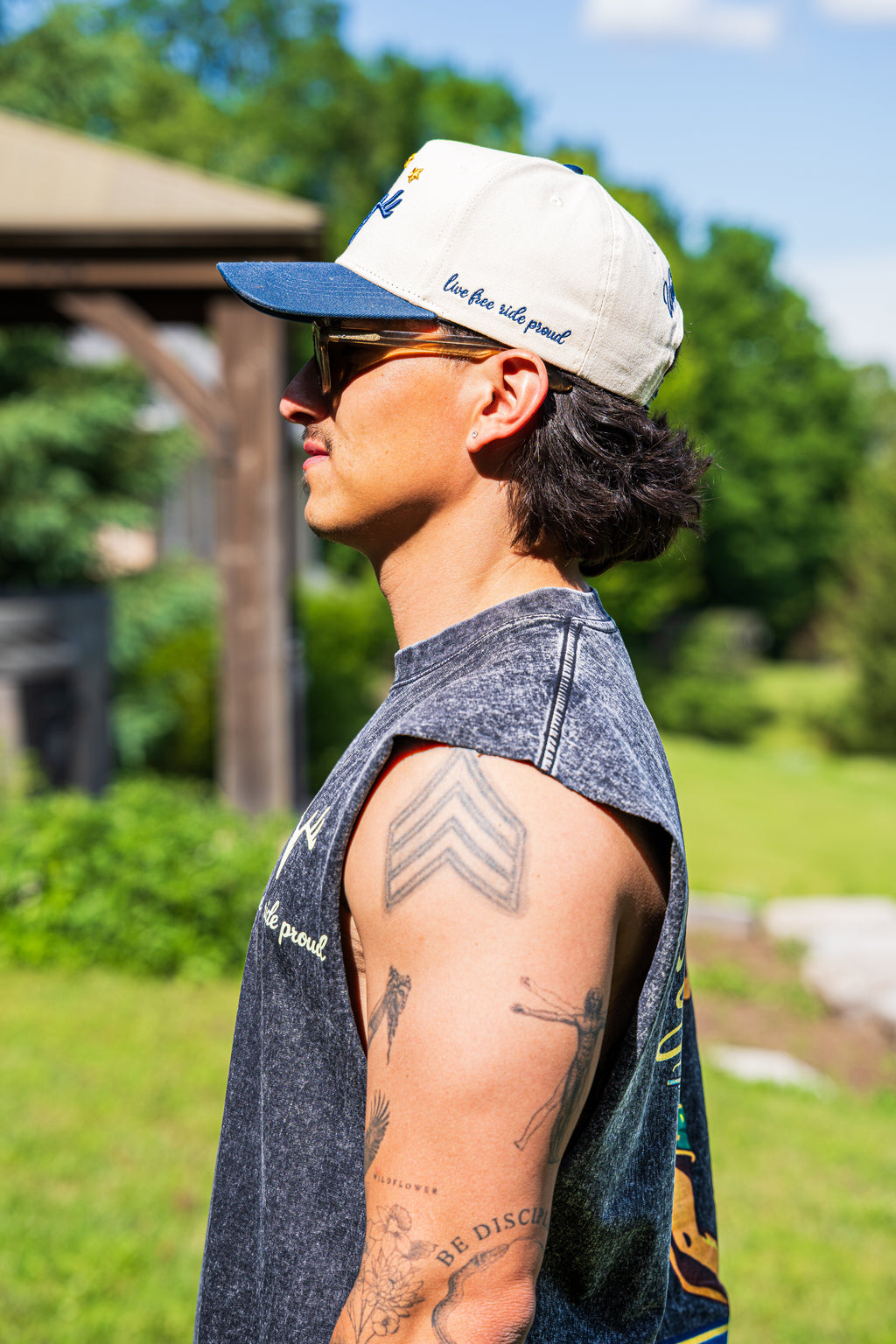 Acid Wash Sleeveless T Shirt